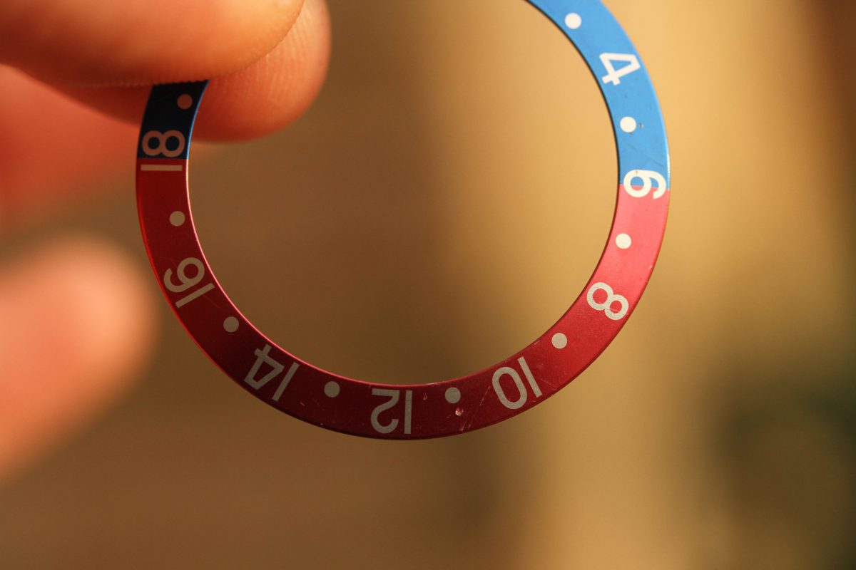Insert Cadran Vintage Rouge Pour Montre Rolex GMT-Master 1675, Occasion