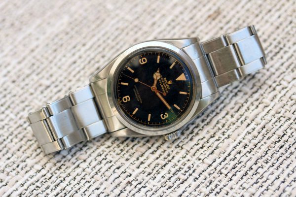 Alternative view of 1956 Rolex Explorer ref. 6610 "Gilt, Chapter Ring, OCC, Orange Patina"