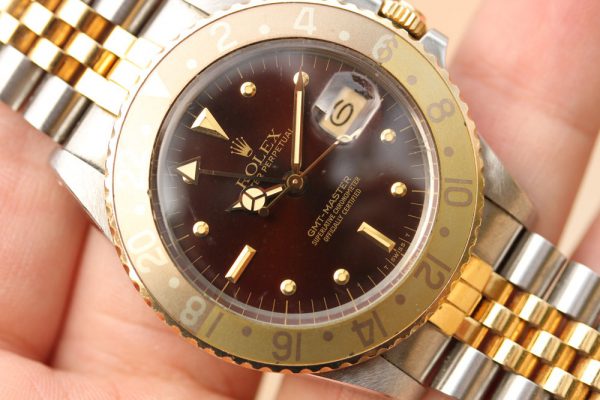 1985 Rolex GMT-Master ref. 16753 "Root Beer" Unpolished, Box & Receipt - Image 3