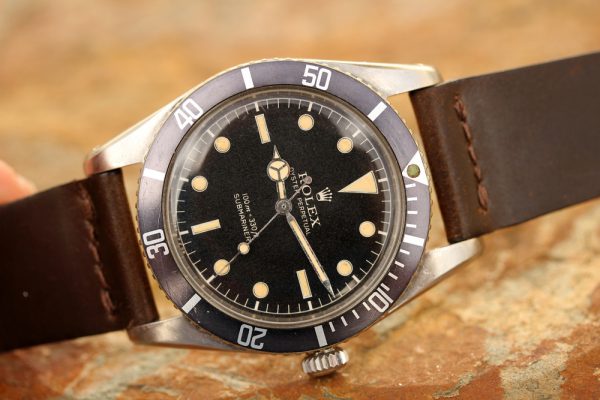 SOLD 1957 Rolex Submariner 6536/1 James Bond Matte Service Dial - Lunar ...