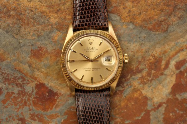 Alternative view of 1961 Rolex Datejust 36mm in Solid Gold 1601 Dauphine Hands