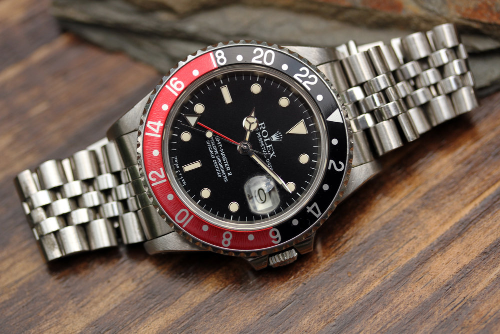 1985 Rolex GMT Master 2 ref. 16760 Fat Lady Excellent Creamy Dial Papers Lunar Oyster Buying and Selling