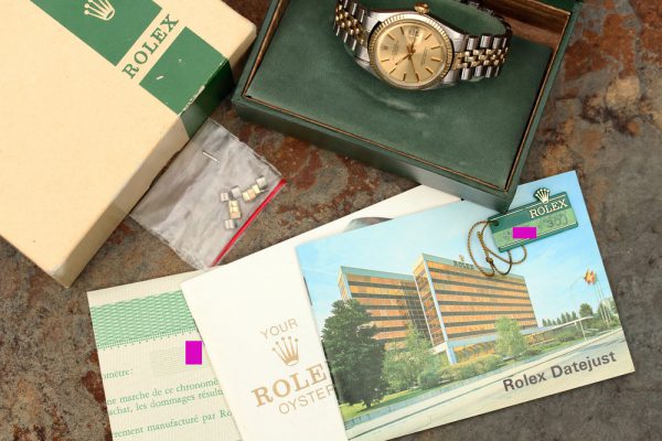 1973 Rolex DateJust 1601 Sigma/Rail Dial, Full Set Box & Papers - Image 14