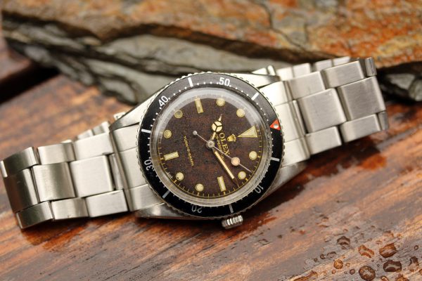 Alternative view of 1954 Rolex Turn-O-Graph 6202 Tropical Brown Dial