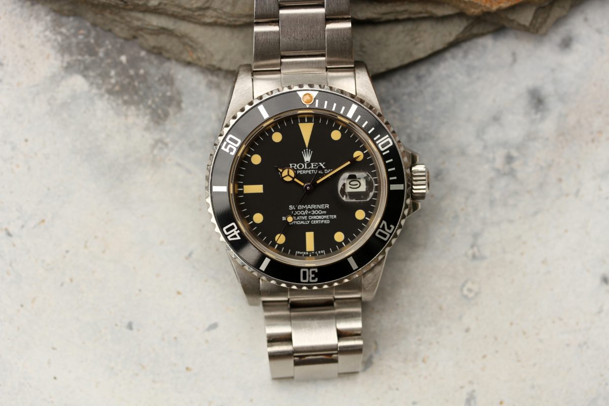 1983 Rolex Submariner Date ref. 16800 "Unpolished, Perfect Yellow Patina Dial"