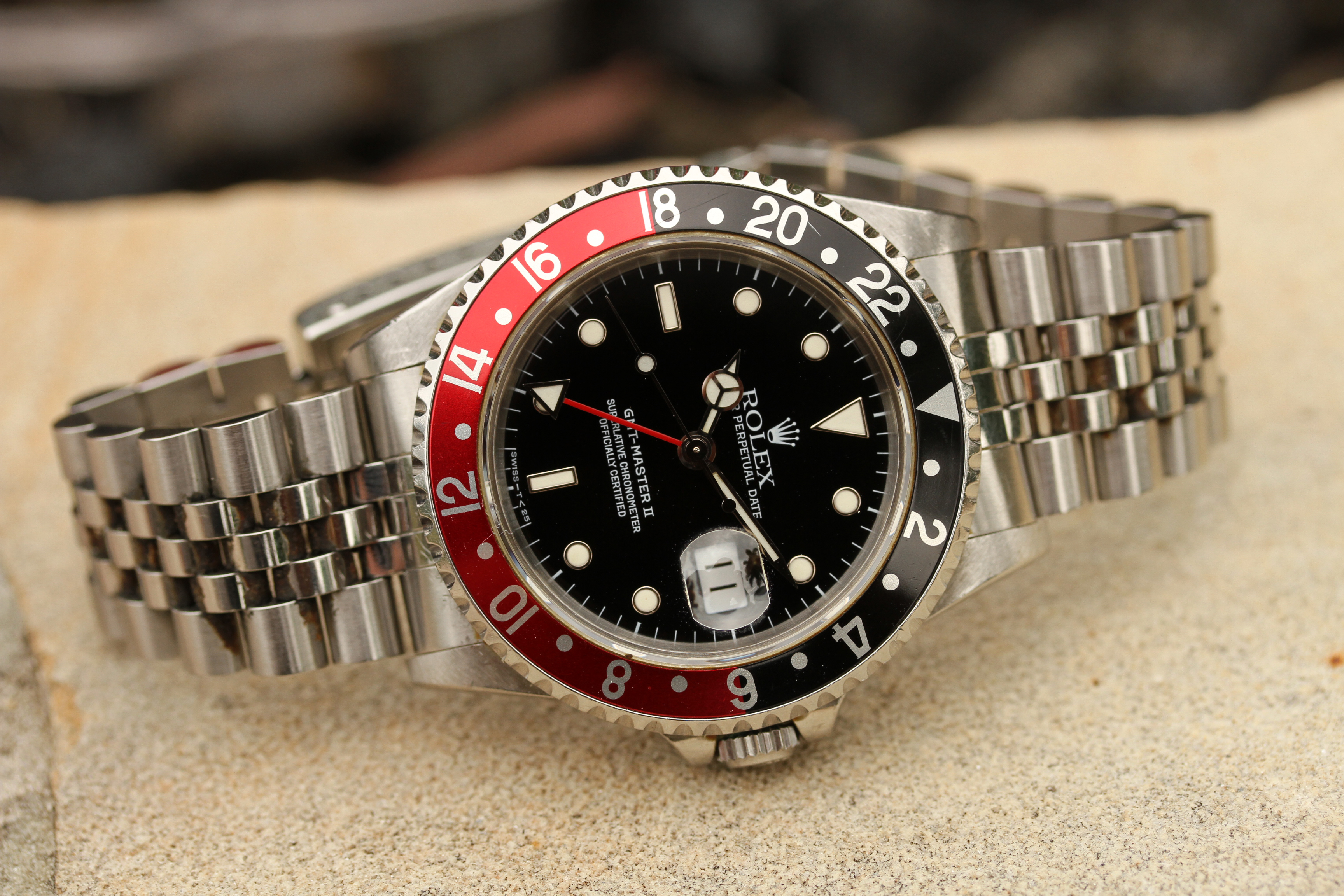 Rolex GMT-Master 2 ref. 16710 "Coke Bezel, Factory Jubilee" - Lunar Oyster Buying and Selling