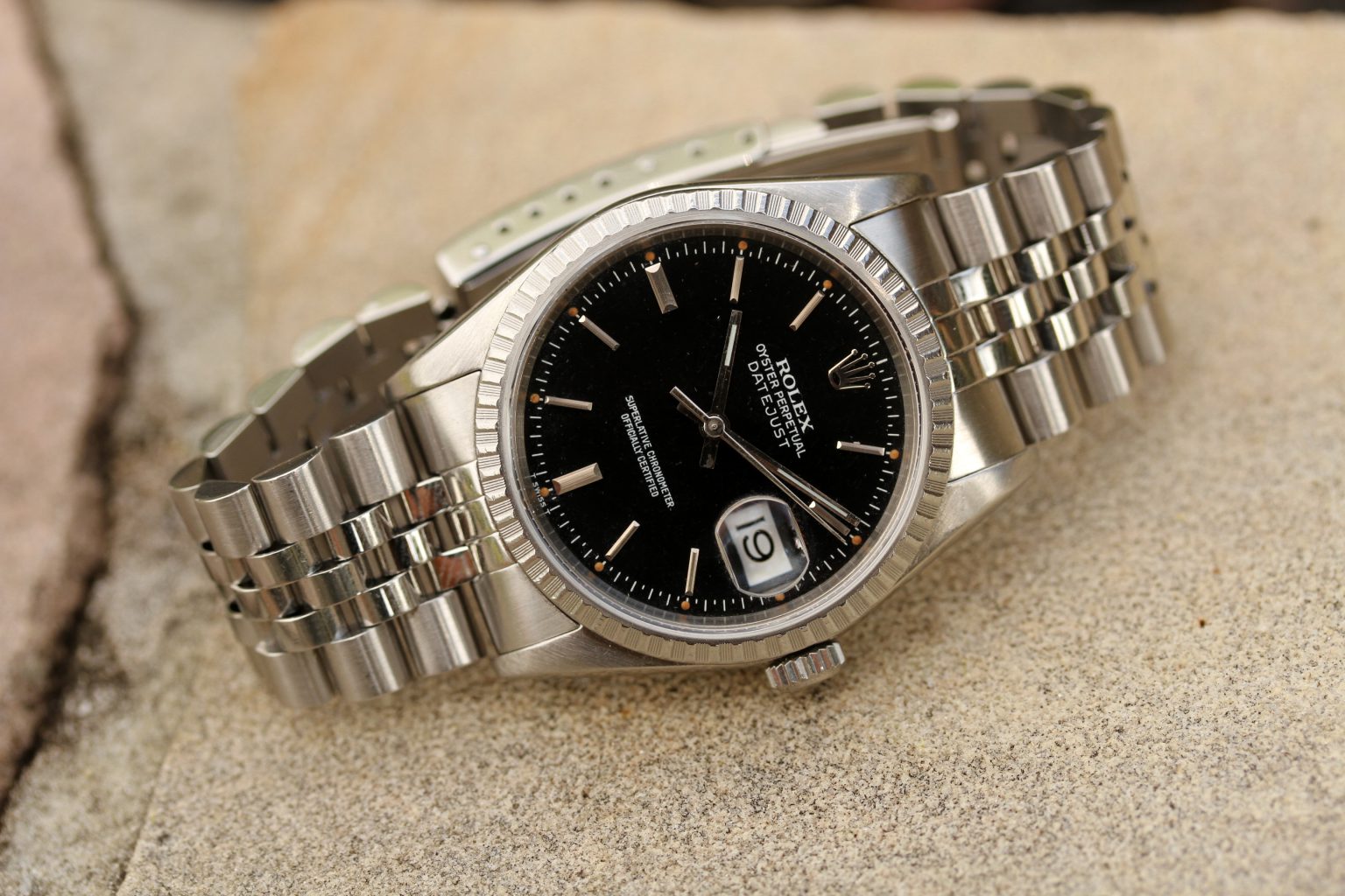 rolex datejust orange dial