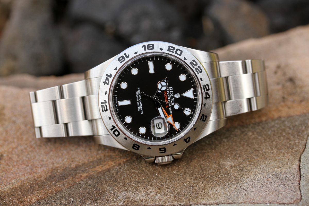 2014 Rolex Explorer 2 ref. 216570 “Black Dial, Box & Papers
