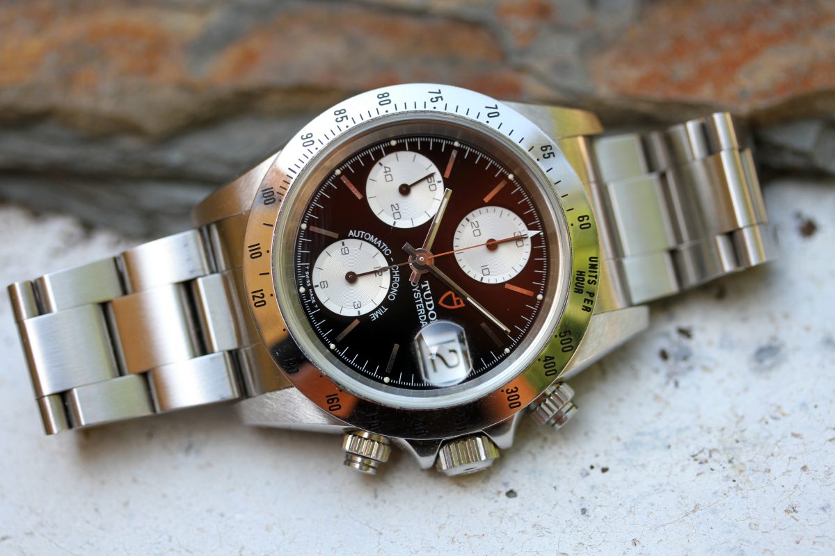 メル7921 1997 Tudor Chrono-Time Black Panda ref. 79280 “Pre-Tiger, Mint