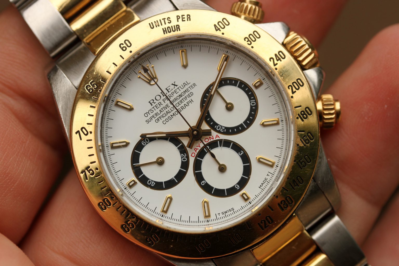 1993 Rolex Daytona ref. 16523 "Zenith, White Inverted 6 Dial" Lunar
