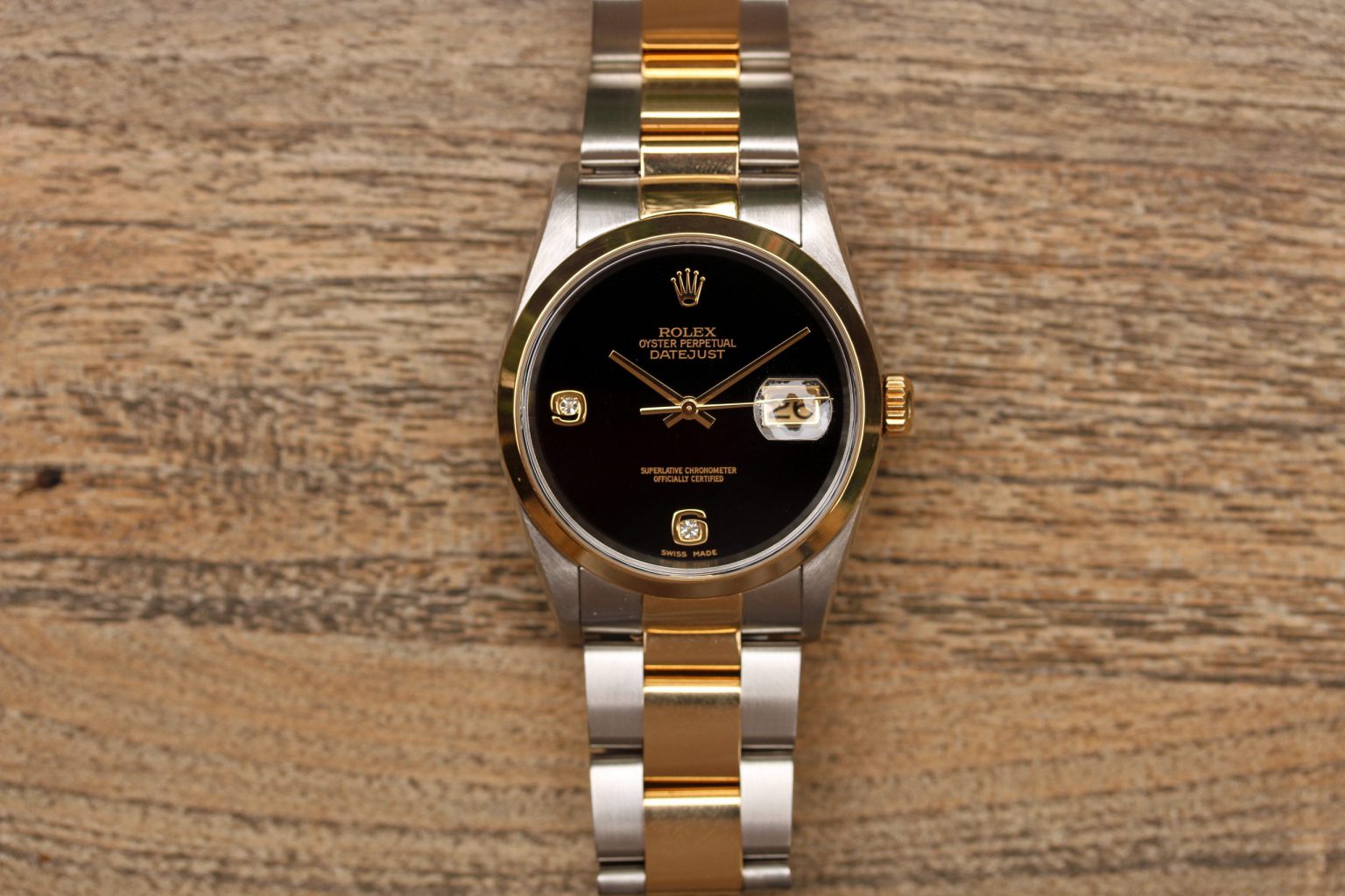 rolex datejust black onyx dial