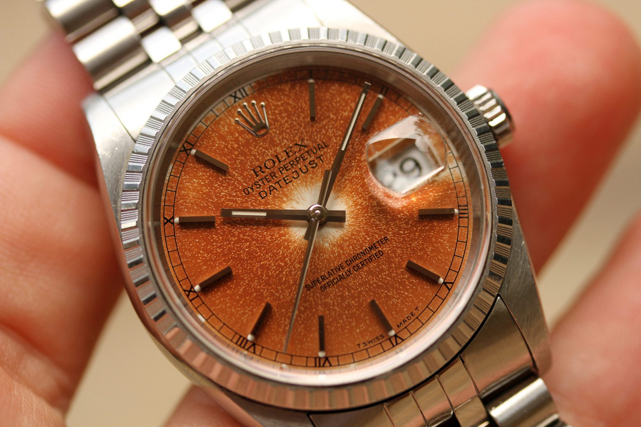 rolex sunburst dial datejust