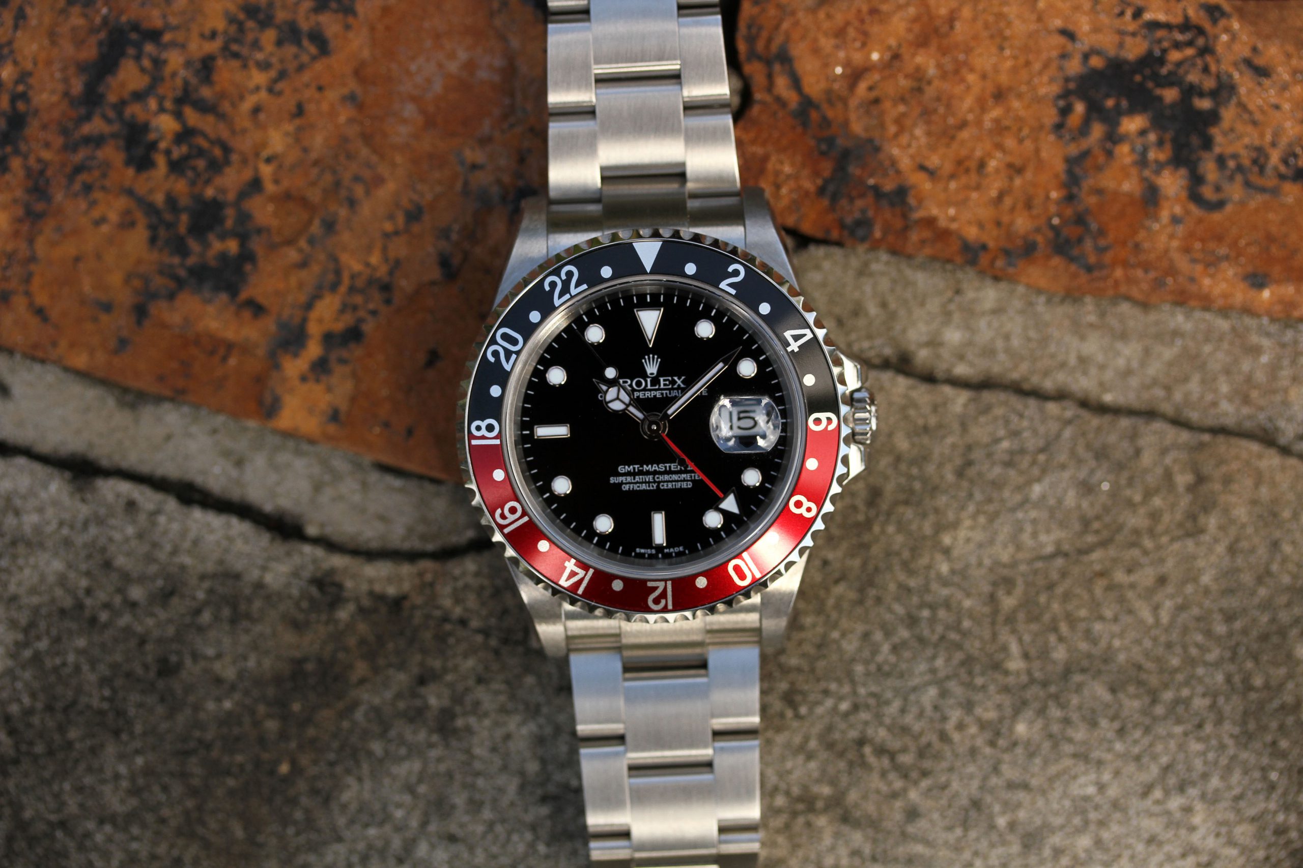 2005 New Old Stock Rolex GMT-Master 2 16710 "No Holes, Unworn, Box & Papers" - Lunar - Buying Selling