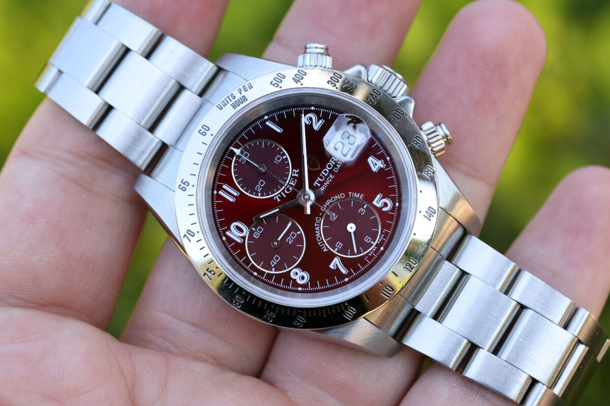 1999 Tudor Tiger Chronograph ref. 79280 Bordeaux Red Dial - Lunar ...