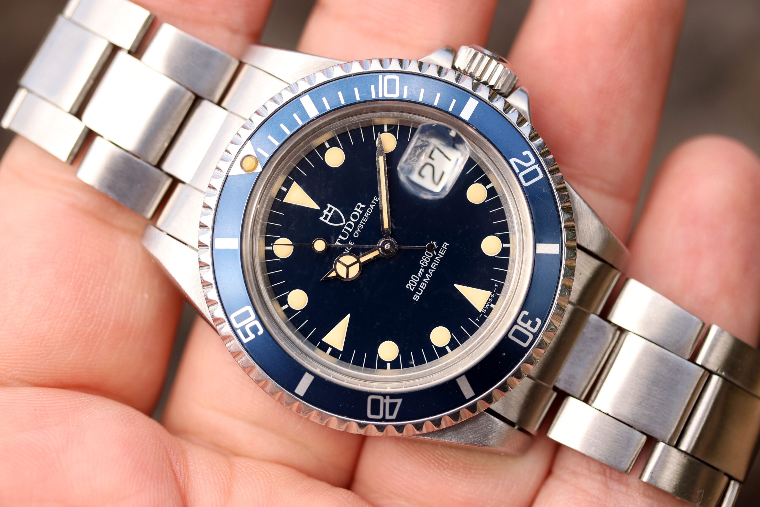 1992 Tudor Submariner ref. 79090 Blue Dial, Vivid Patina