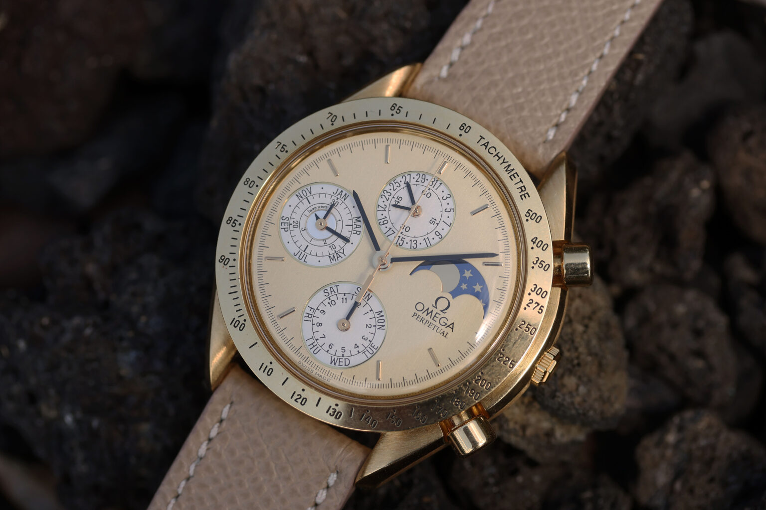 1991 Omega Speedmaster Perpetual Calendar ref BA 175 0037 Lunar