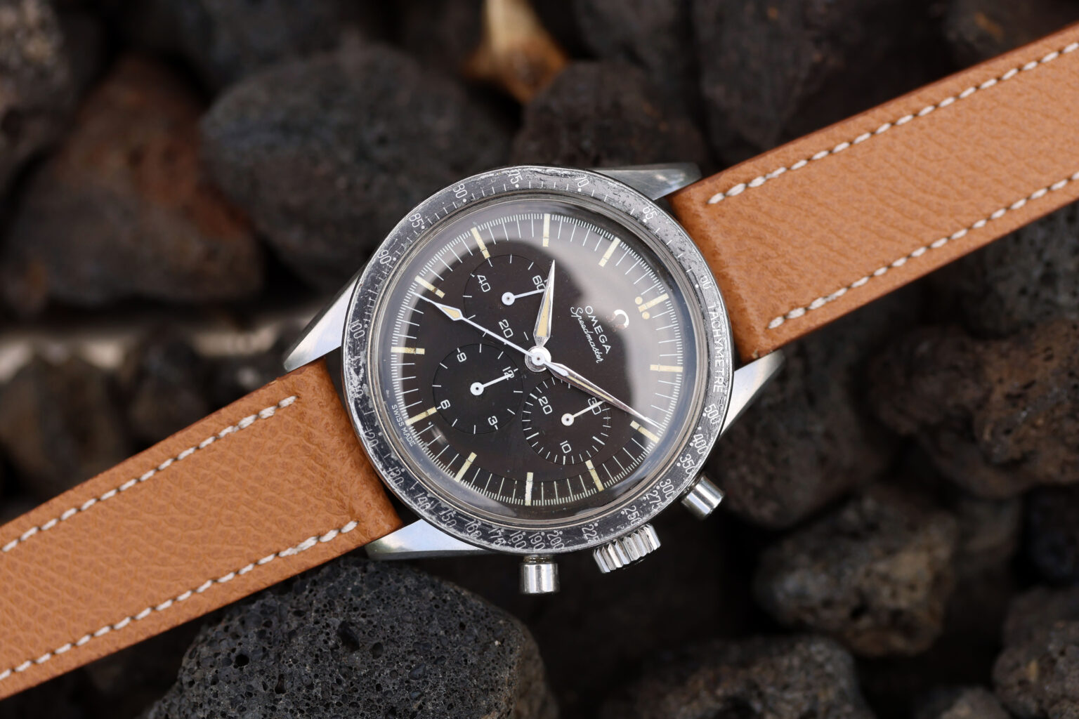 1963 Omega Speedmaster Straight Lug 105.002-62 Transitional Model ...