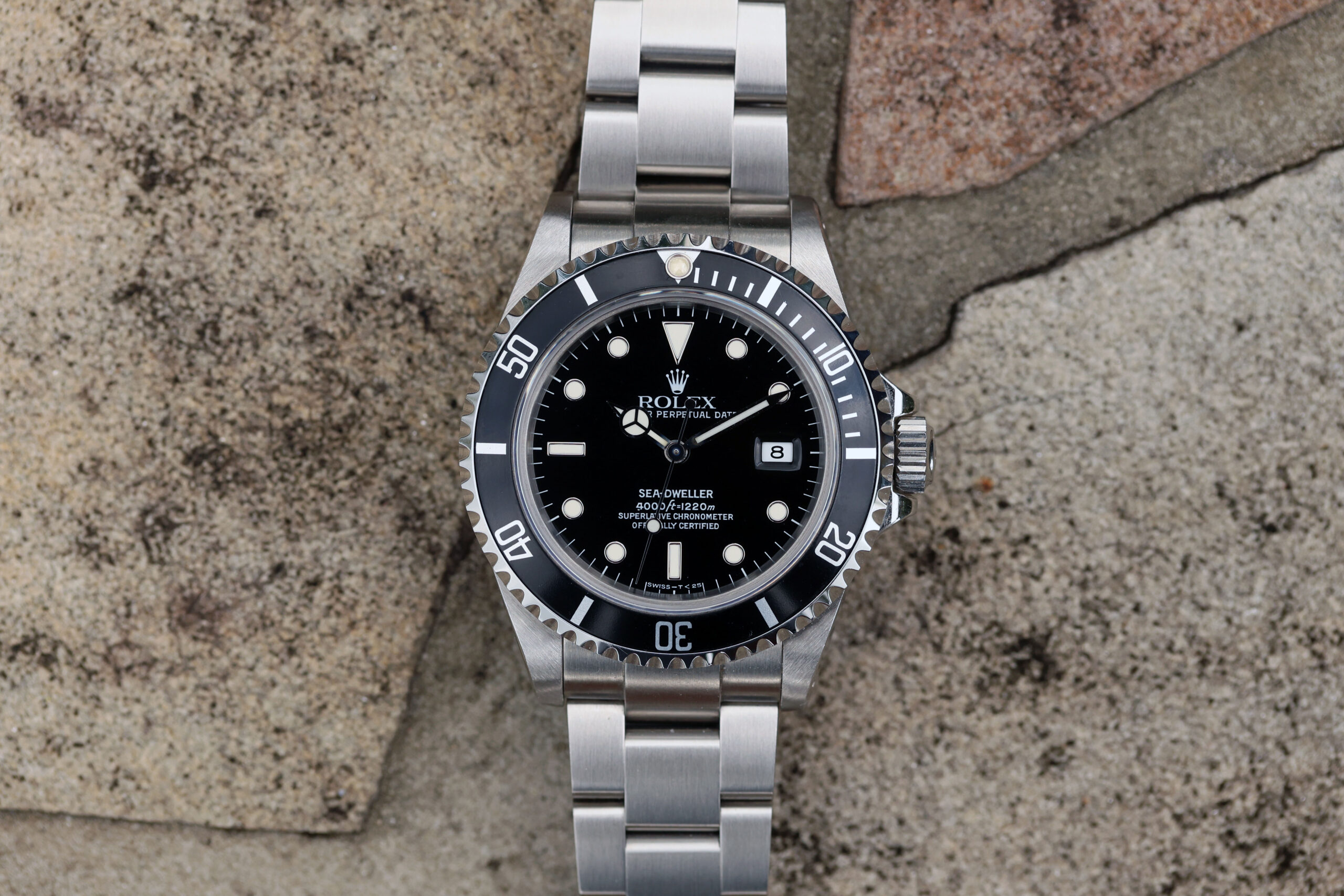 1993 Rolex Sea Dweller ref. 16600 Creamy Patina Box Papers