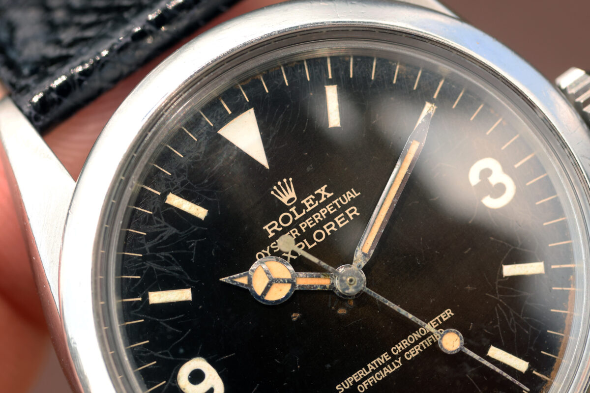 1966 Rolex Explorer 1 ref. 1016 “Gilt Tropical Dial, RSC Records