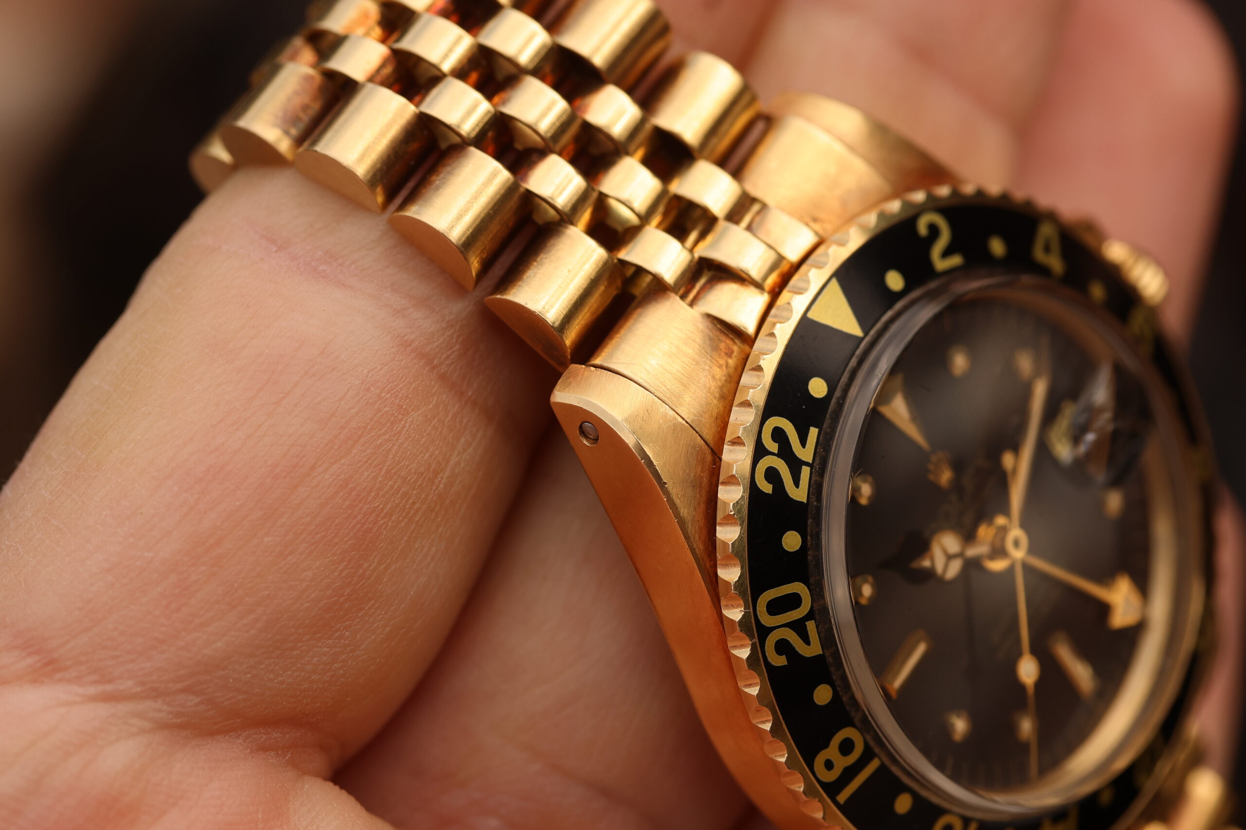 1978 Rolex GMT-Master ref. 1675/8 Yellow Gold, Unpolished