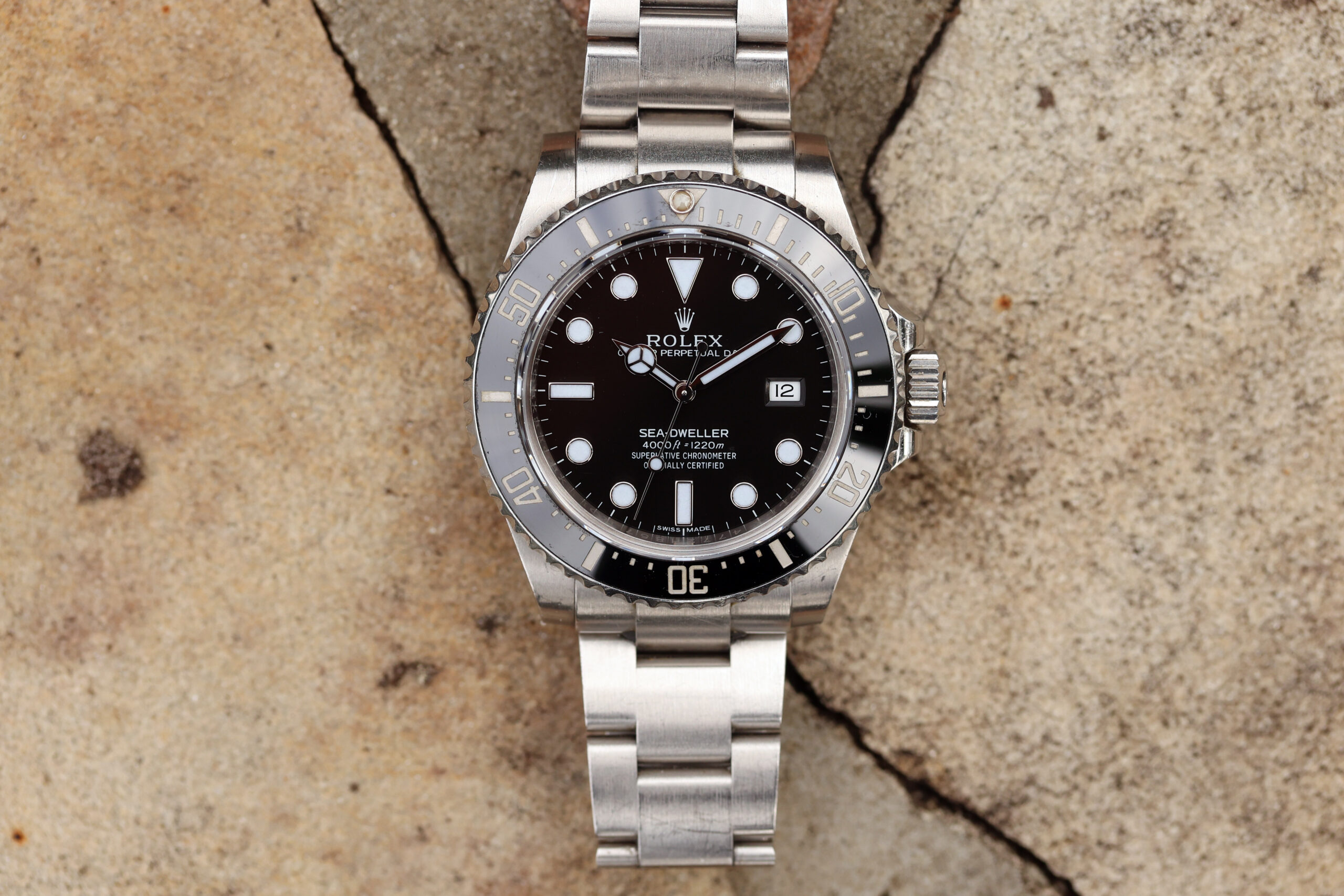 Wrist Sea Dweller 1660 HQ Milton 1991 Rolex Sea-Dweller 16600 Black PVD  Case Bracelet