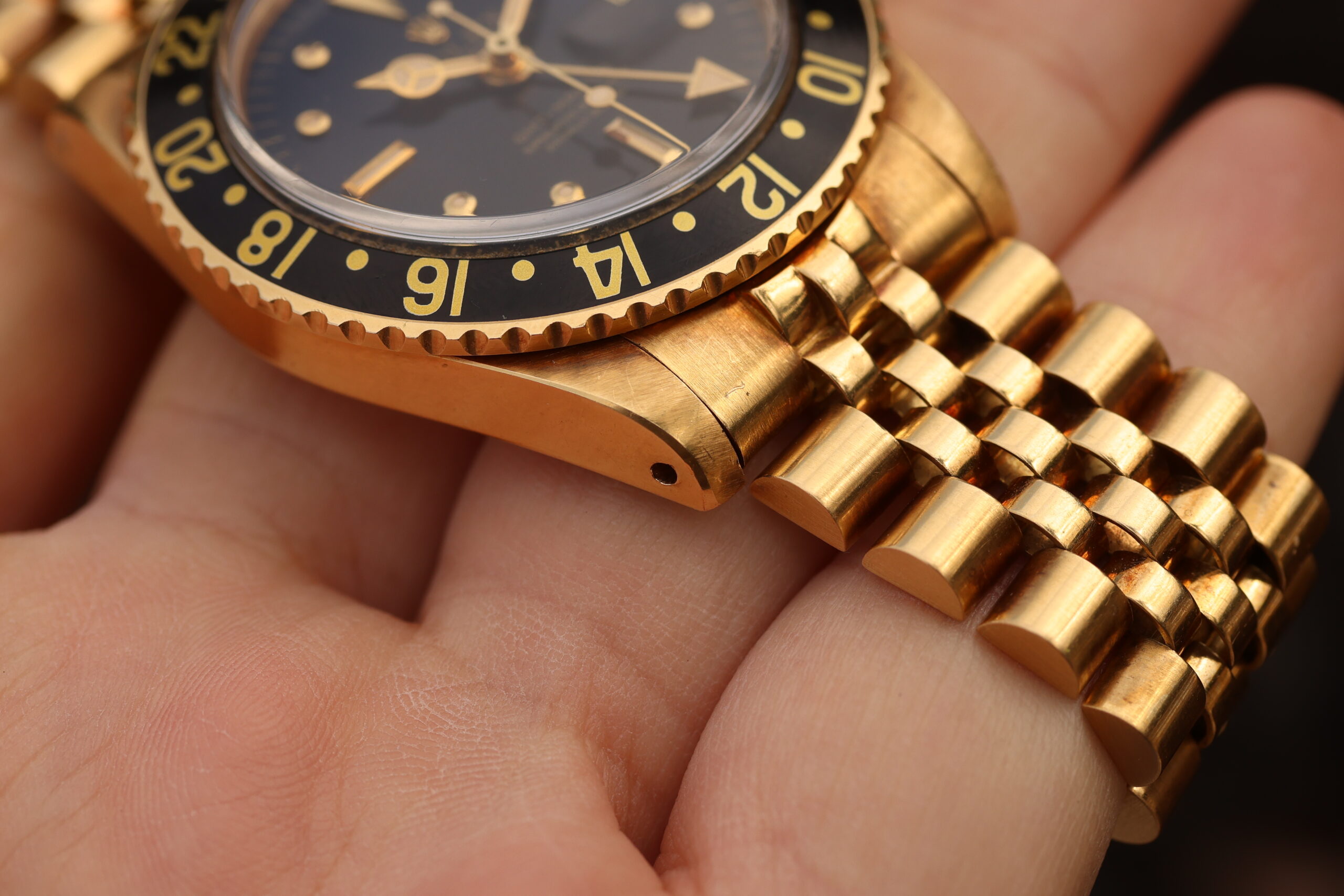 1978 Rolex GMT-Master ref. 1675/8 Yellow Gold, Unpolished