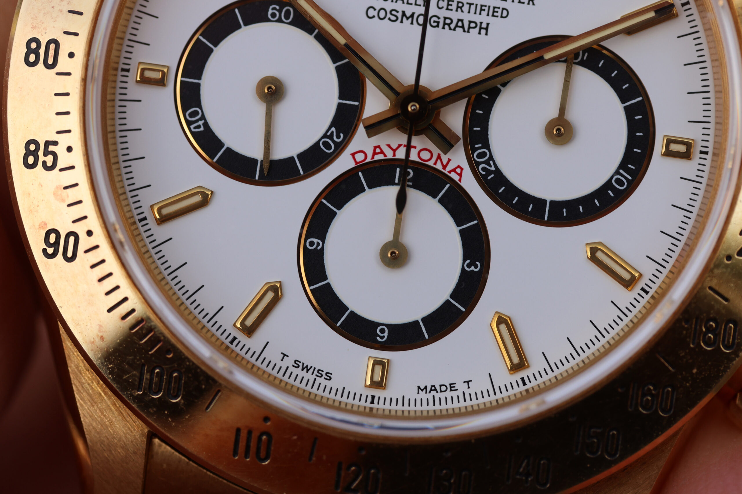 1991 Rolex Daytona ref. 16528 Gold “Zenith, Top Condition, White