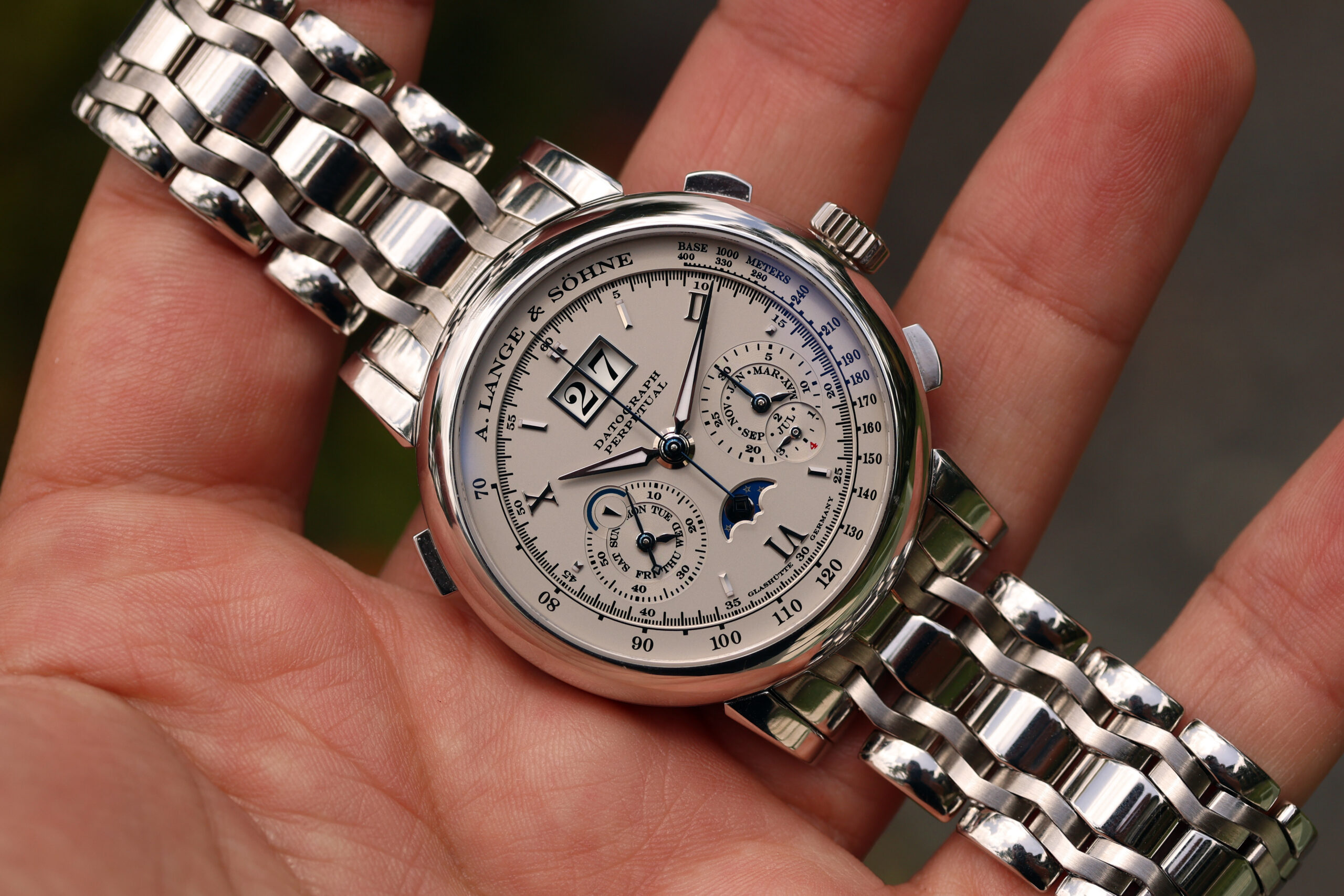 A. Lange & Sohne ref. 410.025 Datograph Perpetual on Wellendorff