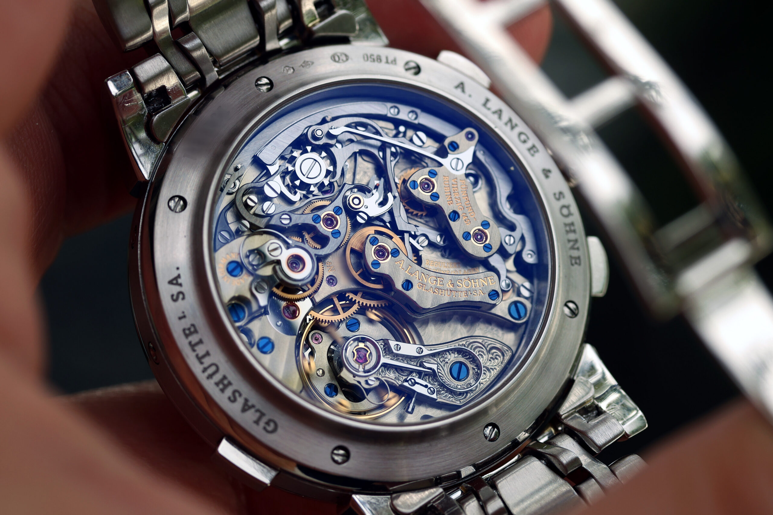 A. Lange & Sohne ref. 410.025 Datograph Perpetual on Wellendorff