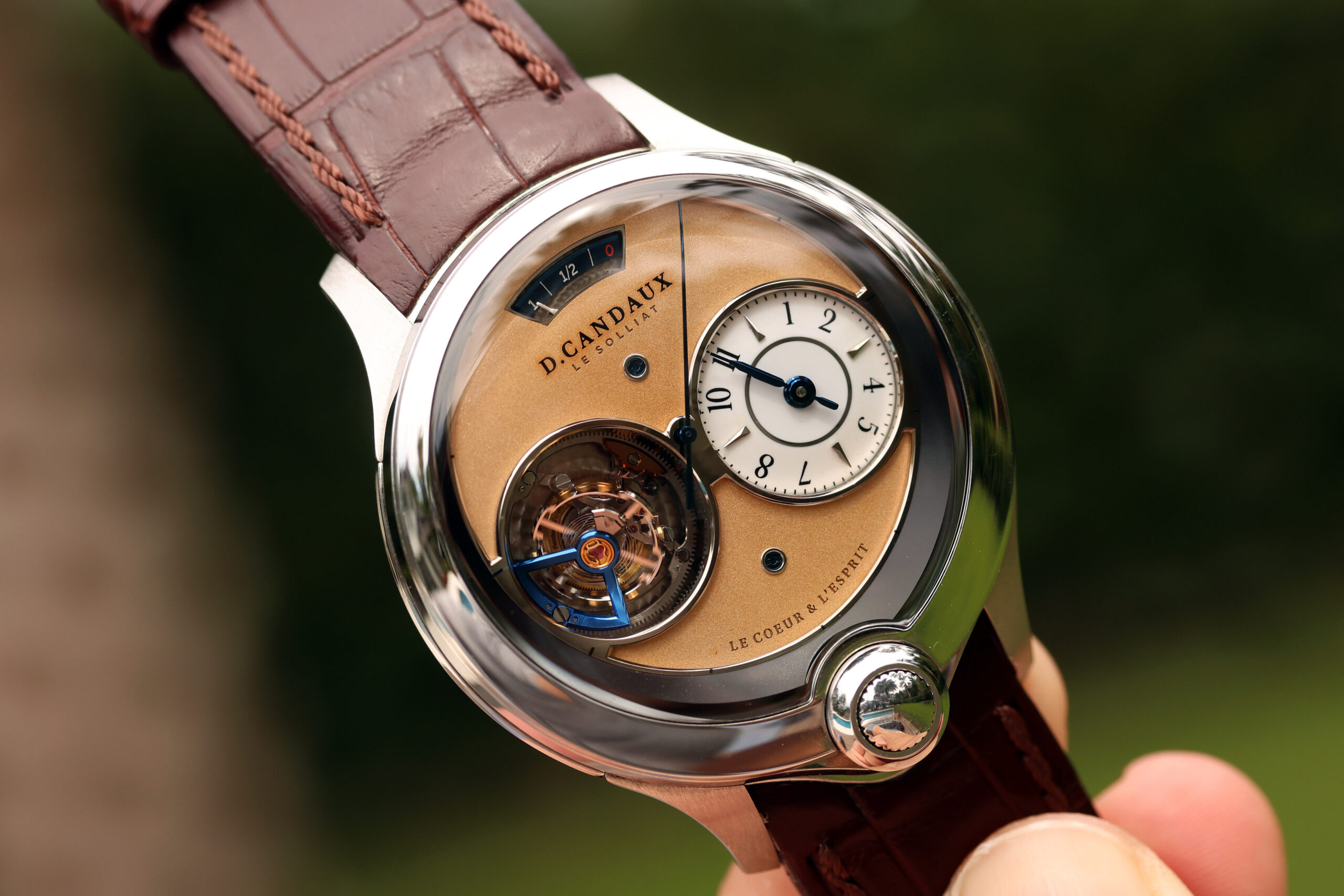 David Candaux 1740 “The First 8″ Steel Tourbillon – Lunar Oyster