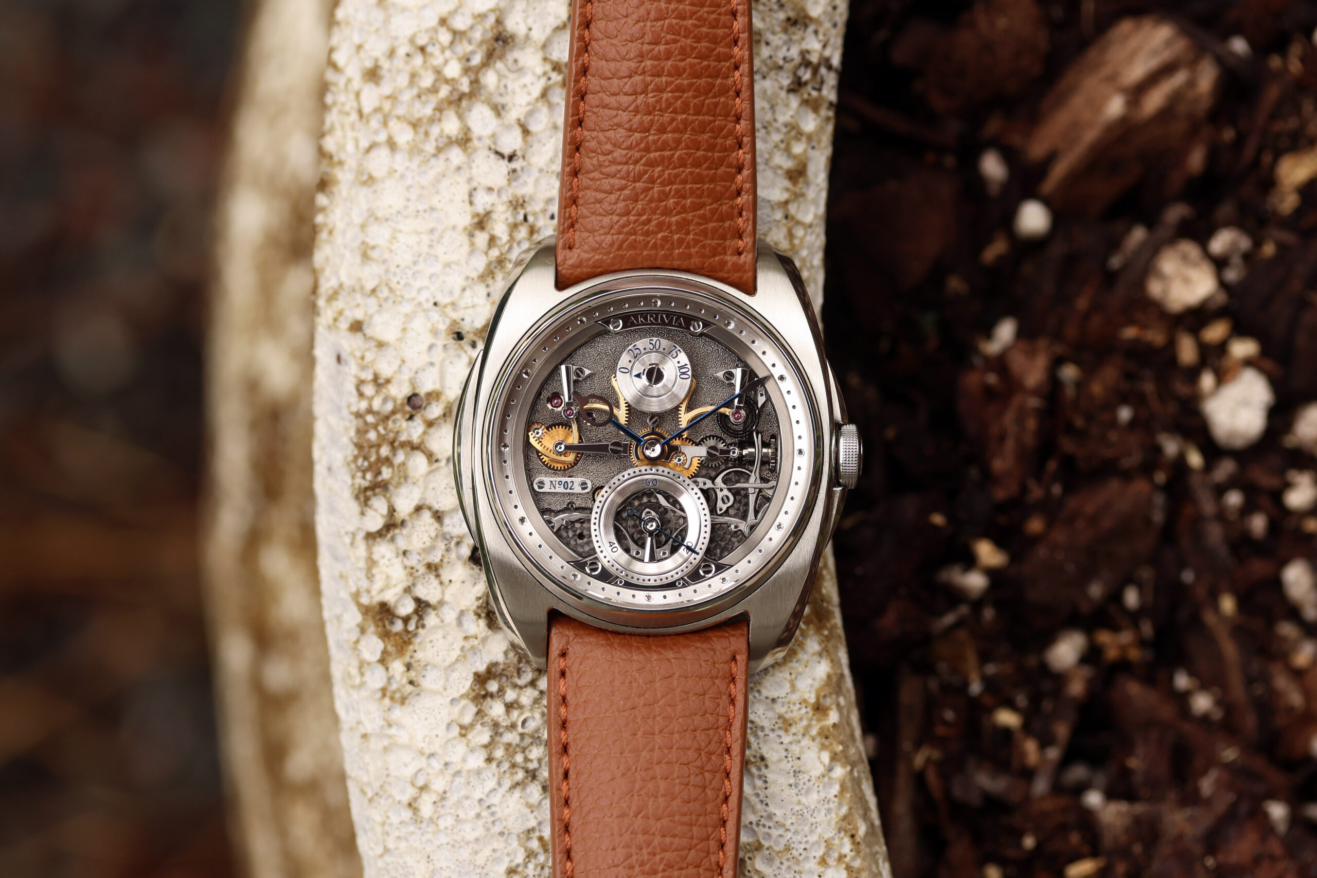 Rexhep Rexhepi's AkriviA ref. AK-06 “Openworked, Stainless Steel